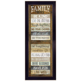 Family Rules Shutter 1 Black Framed Print Wall Art - Homeroots - Flyclothing LLC