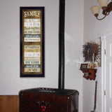 Family Rules Shutter 1 Black Framed Print Wall Art - Homeroots - Flyclothing LLC