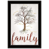 Family Tree 2 Black Framed Print Wall Art - Homeroots - Flyclothing LLC