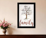 Family Tree 2 Black Framed Print Wall Art - Homeroots - Flyclothing LLC