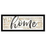 Home 4 Black Framed Print Wall Art - Homeroots - Flyclothing LLC
