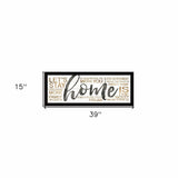 Home 4 Black Framed Print Wall Art - Homeroots - Flyclothing LLC