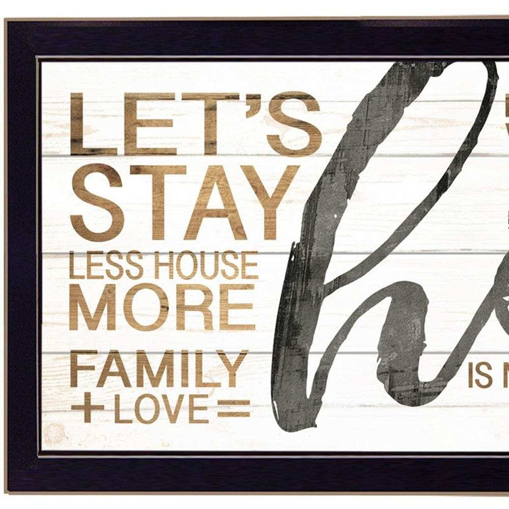 Home 5 Black Framed Print Wall Art - Homeroots - Flyclothing LLC
