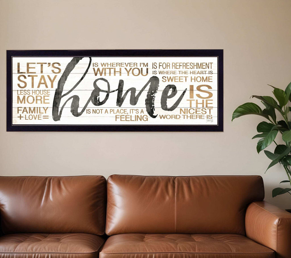 Home 5 Black Framed Print Wall Art - Homeroots - Flyclothing LLC