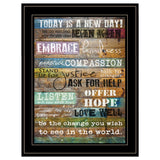 Today Is 2 Black Framed Print Wall Art - Homeroots - Flyclothing LLC