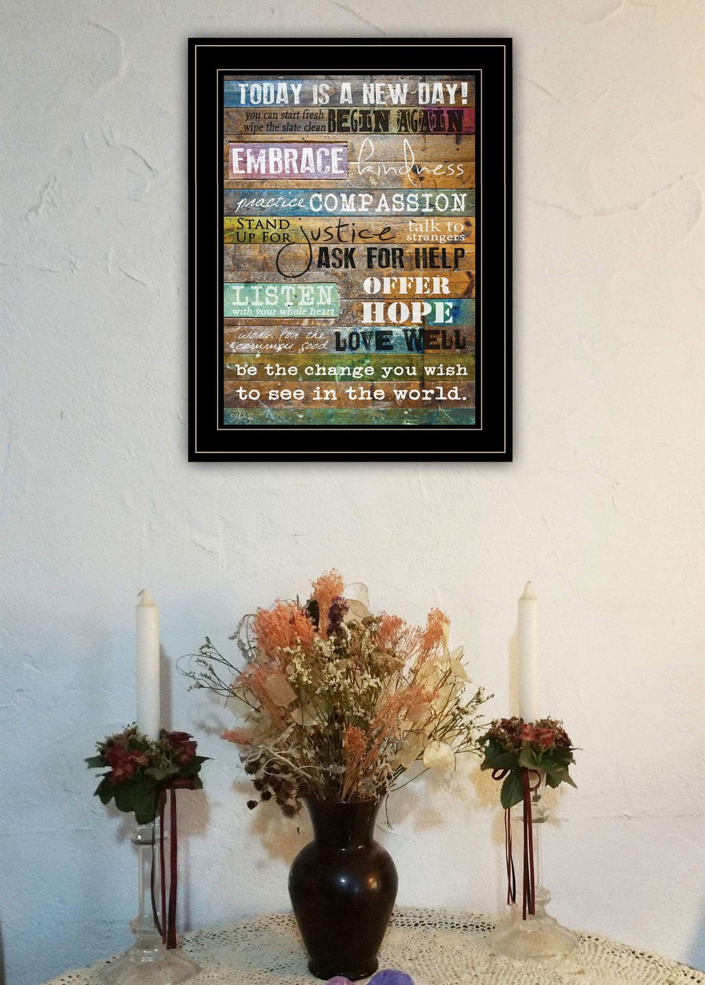 Today Is 2 Black Framed Print Wall Art - Homeroots - Flyclothing LLC
