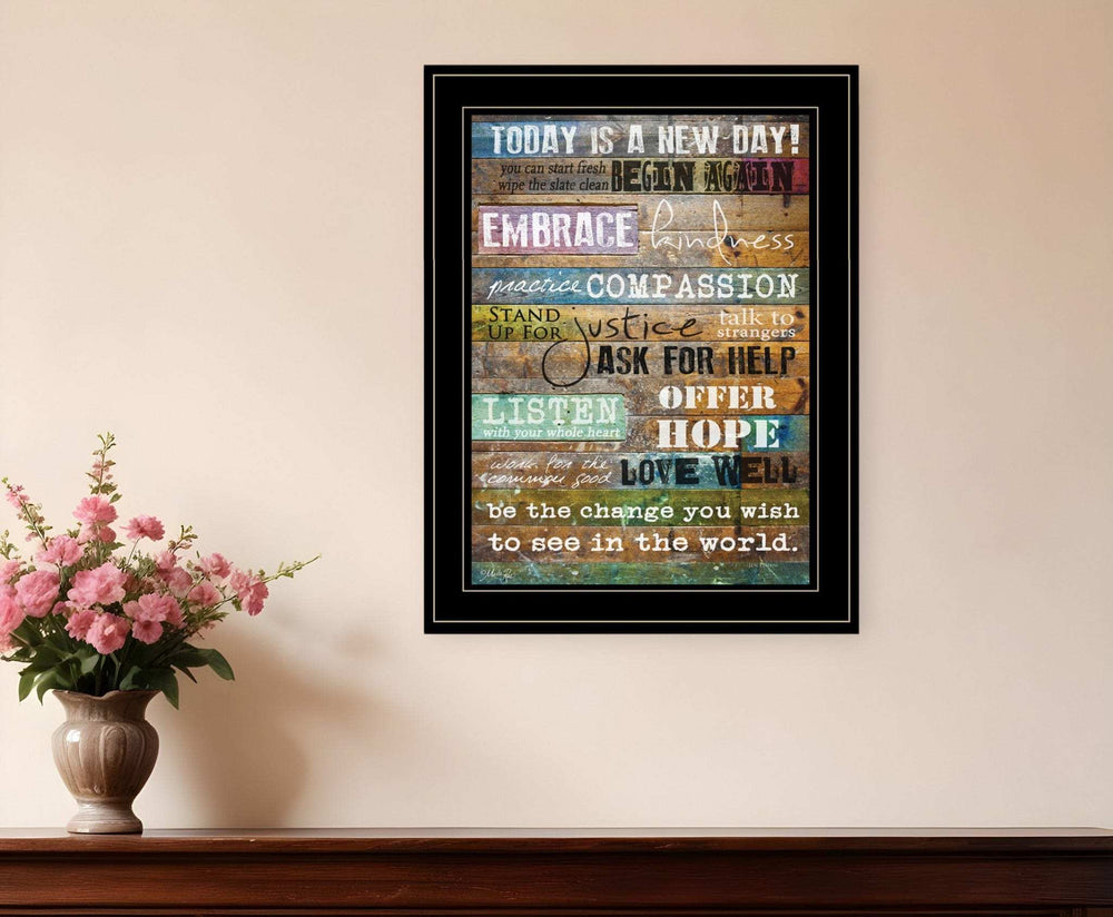 Today Is 2 Black Framed Print Wall Art - Homeroots - Flyclothing LLC