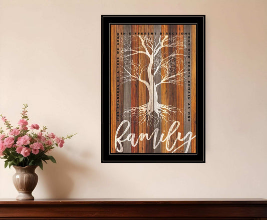 Family Roots 2 Black Framed Print Wall Art - Homeroots - Flyclothing LLC