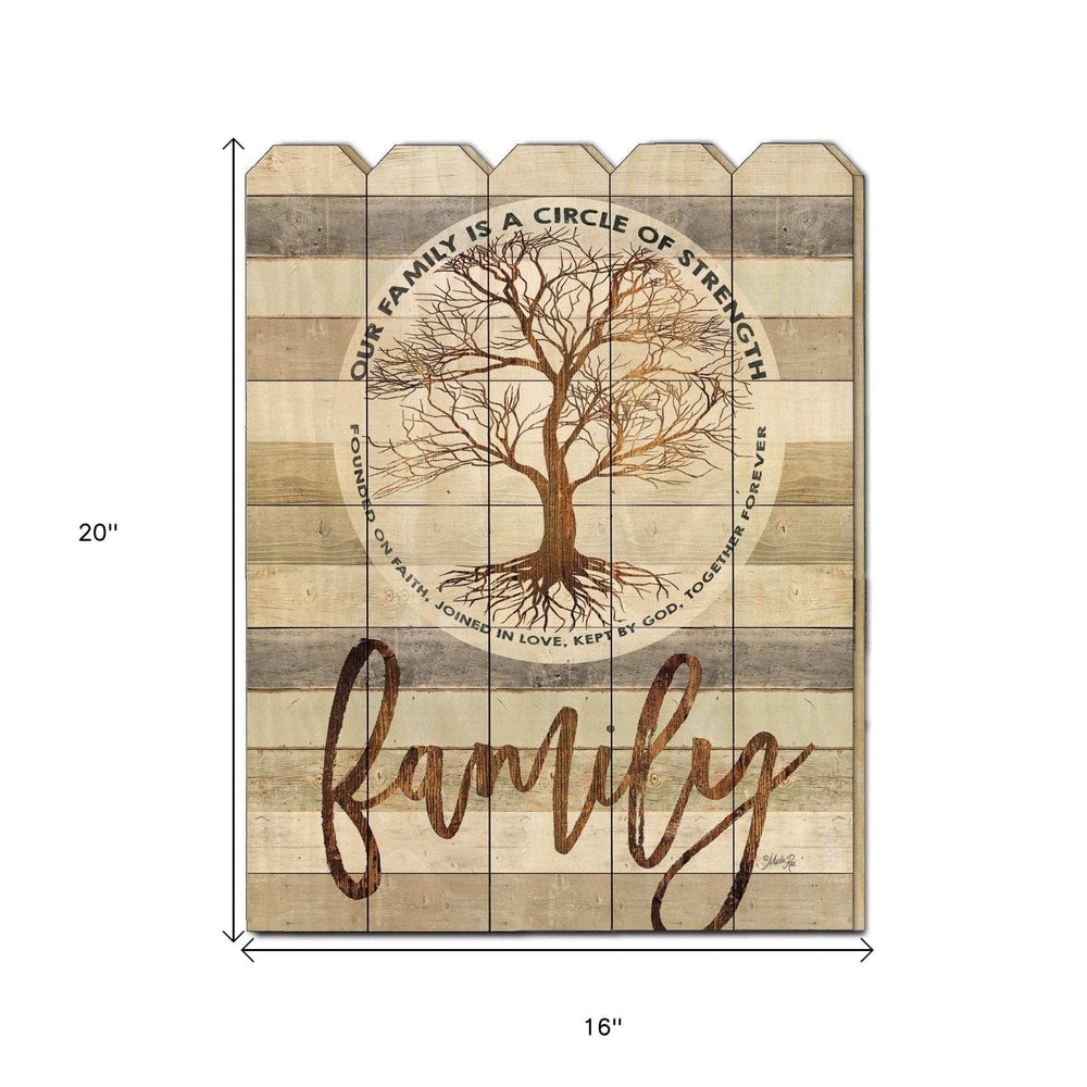 Circle of Strength Unframed Print Wall Art - Homeroots - Flyclothing LLC