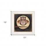 Owl You Need is Love 1 White Framed Print Wall Art - Homeroots - Flyclothing LLC