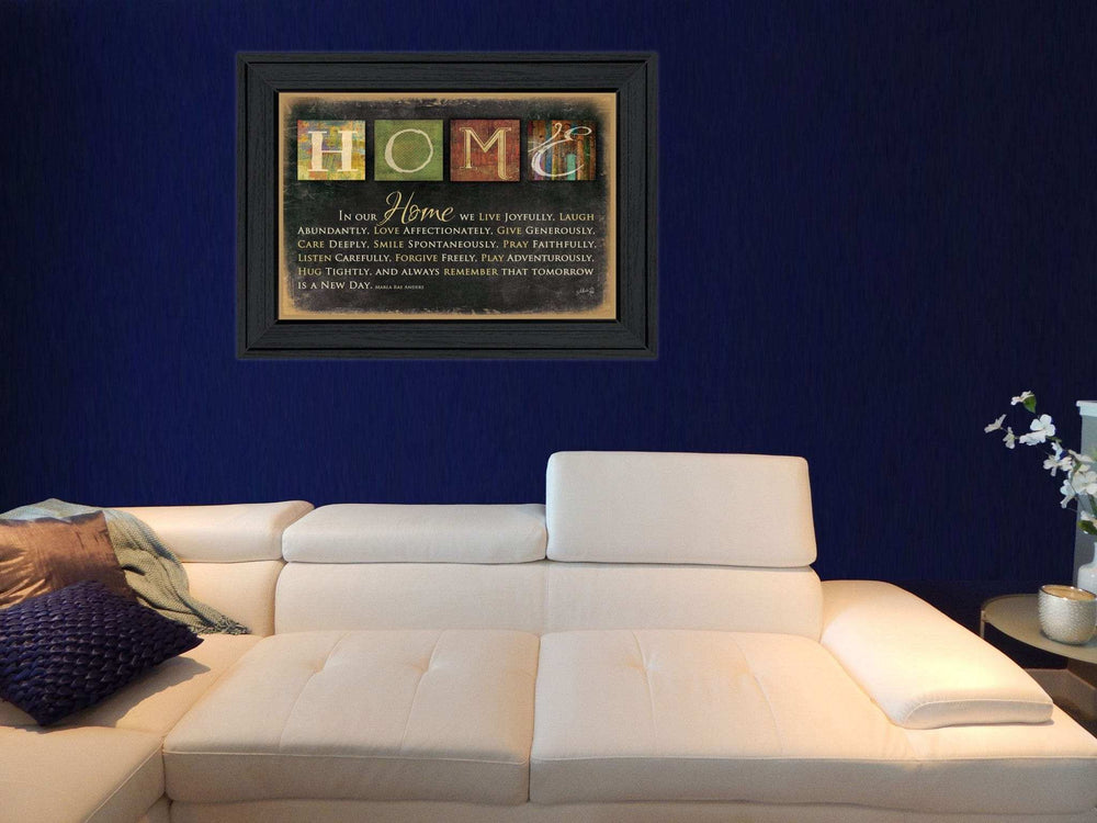 In Our Home 6 Black Framed Print Wall Art - Homeroots - Flyclothing LLC