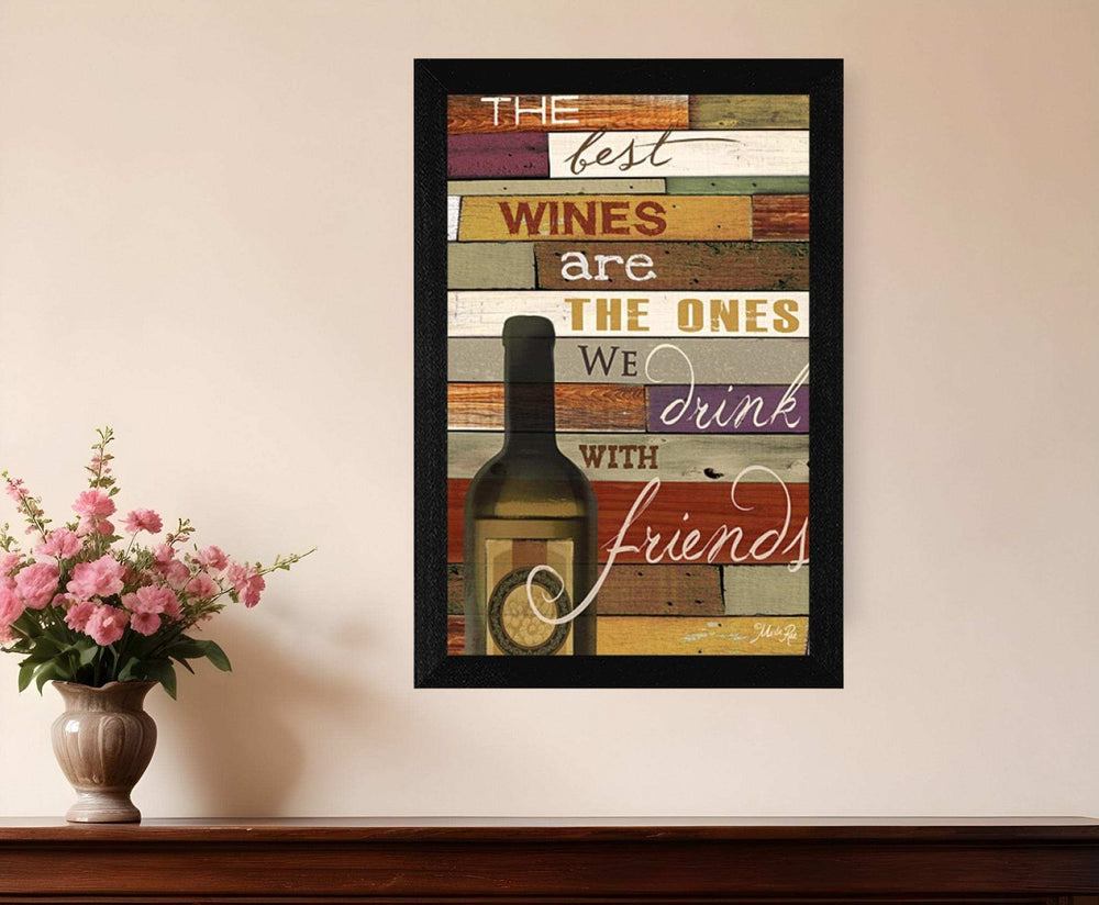 The Best Wine 1 Black Framed Print Wall Art - Homeroots - Flyclothing LLC