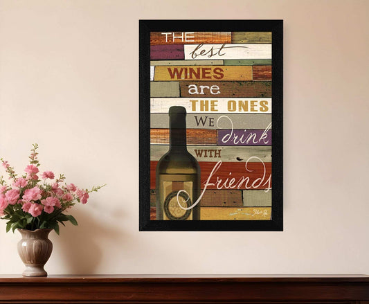 The Best Wine 1 Black Framed Print Wall Art - Homeroots - Flyclothing LLC