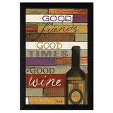 Good Wine 2 Black Framed Print Wall Art - Homeroots - Flyclothing LLC