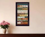 Our Family Rules Black Framed Print Wall Art - Homeroots - Flyclothing LLC