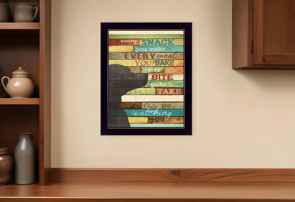 Ill Be Watching You 8 Black Framed Print Wall Art - Homeroots - Flyclothing LLC