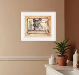 Bear Necessities 1 White Framed Print Bathroom Wall Art - Homeroots - Flyclothing LLC