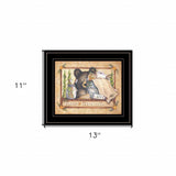 Bear Necessities Getting Ready Black Framed Print Wall Art - Homeroots - Flyclothing LLC