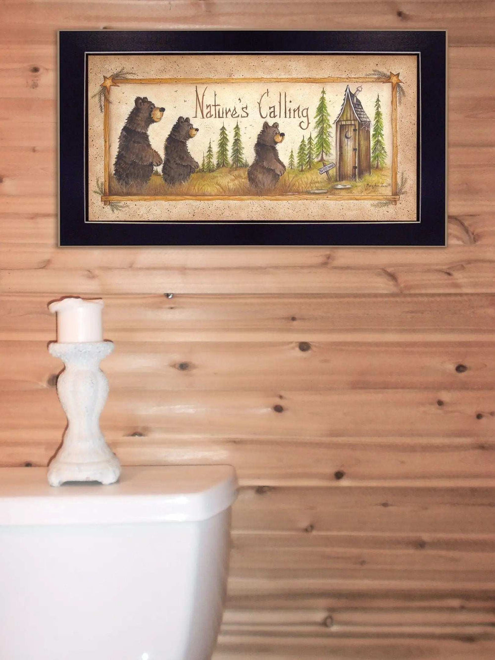 Natures Calling 4 Black Framed Print Wall Art - Homeroots - Flyclothing LLC