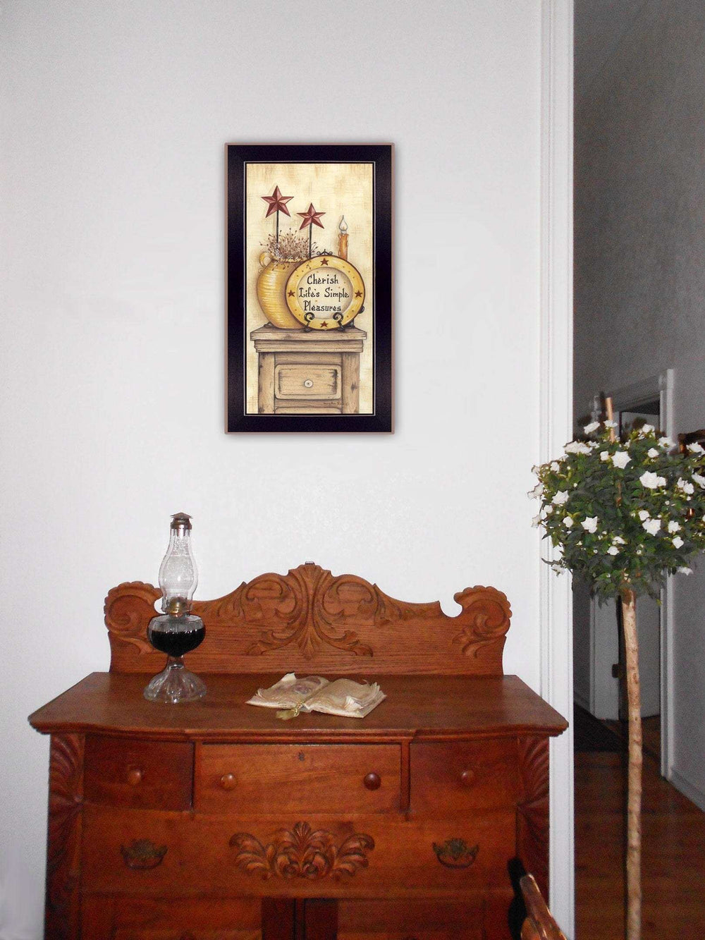 Simple Pleasures 1 Black Framed Print Wall Art - Homeroots - Flyclothing LLC