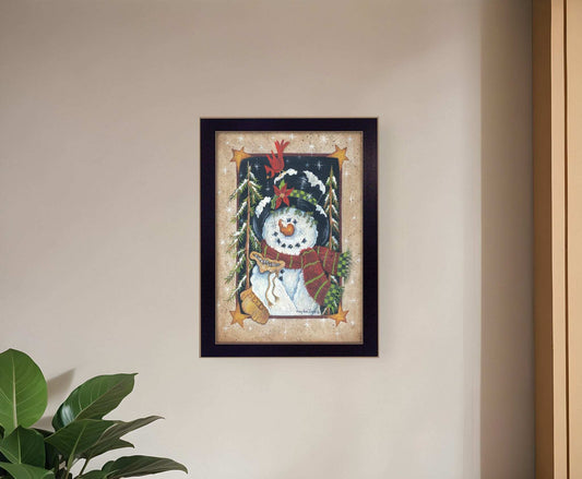 Feeding the Birds Black Framed Print Wall Art - Homeroots - Flyclothing LLC