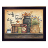 Family and Friends 1 Black Framed Print Wall Art - Homeroots - Flyclothing LLC