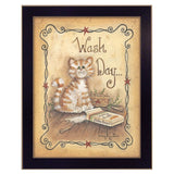 Wash Day 1 Black Framed Print Laundry Wall Art - Homeroots - Flyclothing LLC