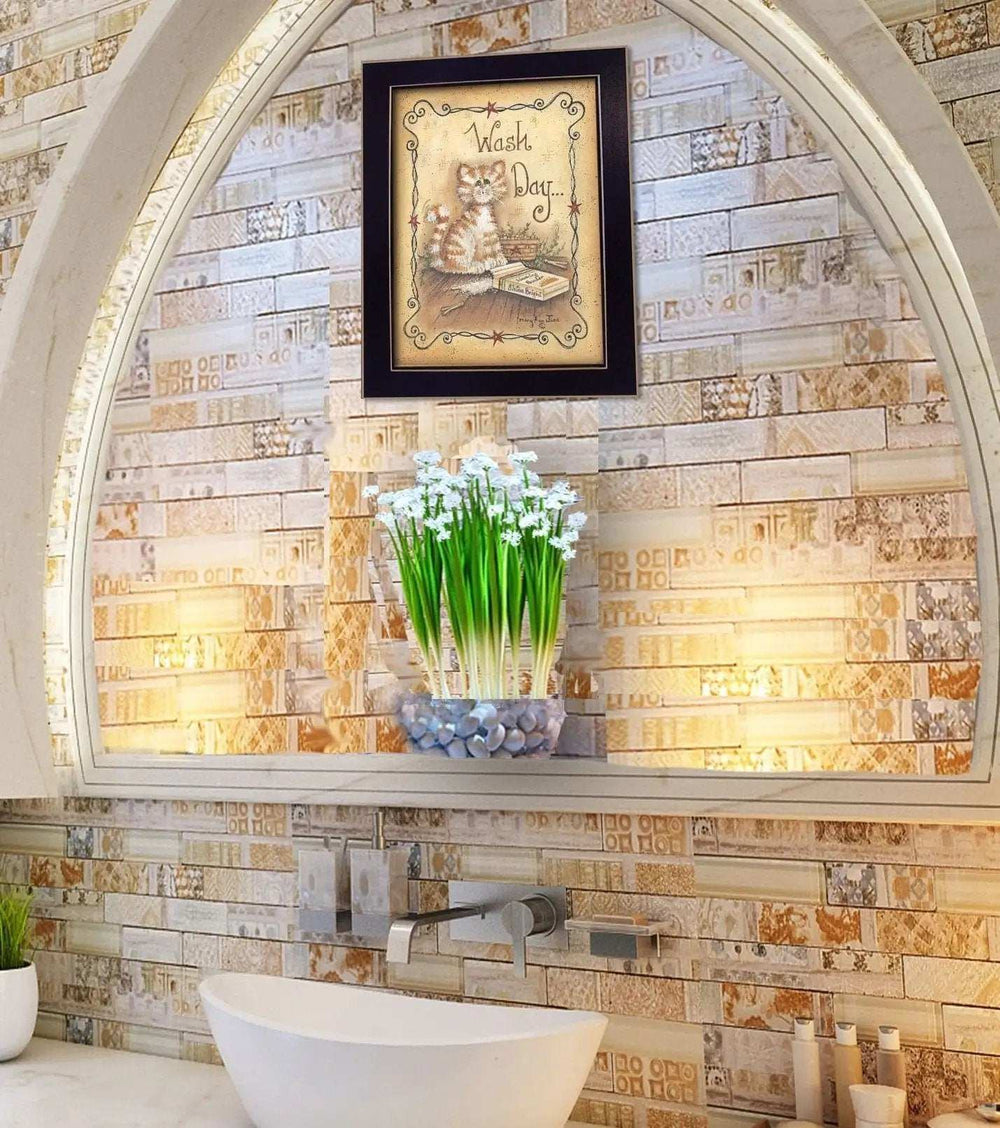 Wash Day 1 Black Framed Print Laundry Wall Art - Homeroots - Flyclothing LLC