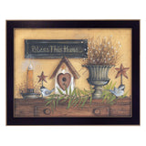 Bless This Home 4 Black Framed Print Wall Art - Homeroots - Flyclothing LLC