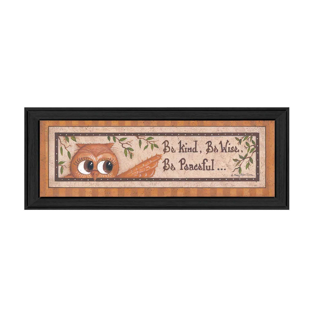 Wise Owl Black Framed Print Wall Art - Homeroots - Flyclothing LLC