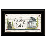 Country Bath 2 Black Framed Print Bathroom Wall Art - Homeroots - Flyclothing LLC