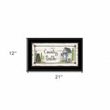 Country Bath 2 Black Framed Print Bathroom Wall Art - Homeroots - Flyclothing LLC