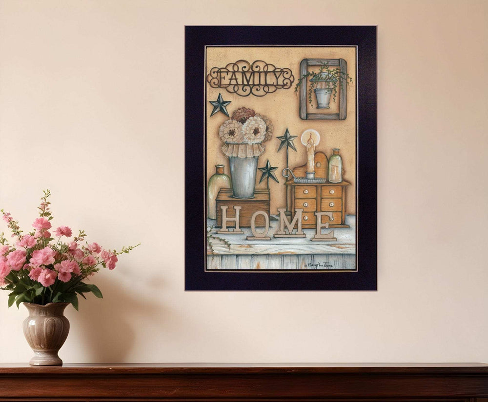Family 9 Black Framed Print Wall Art - Homeroots - Flyclothing LLC