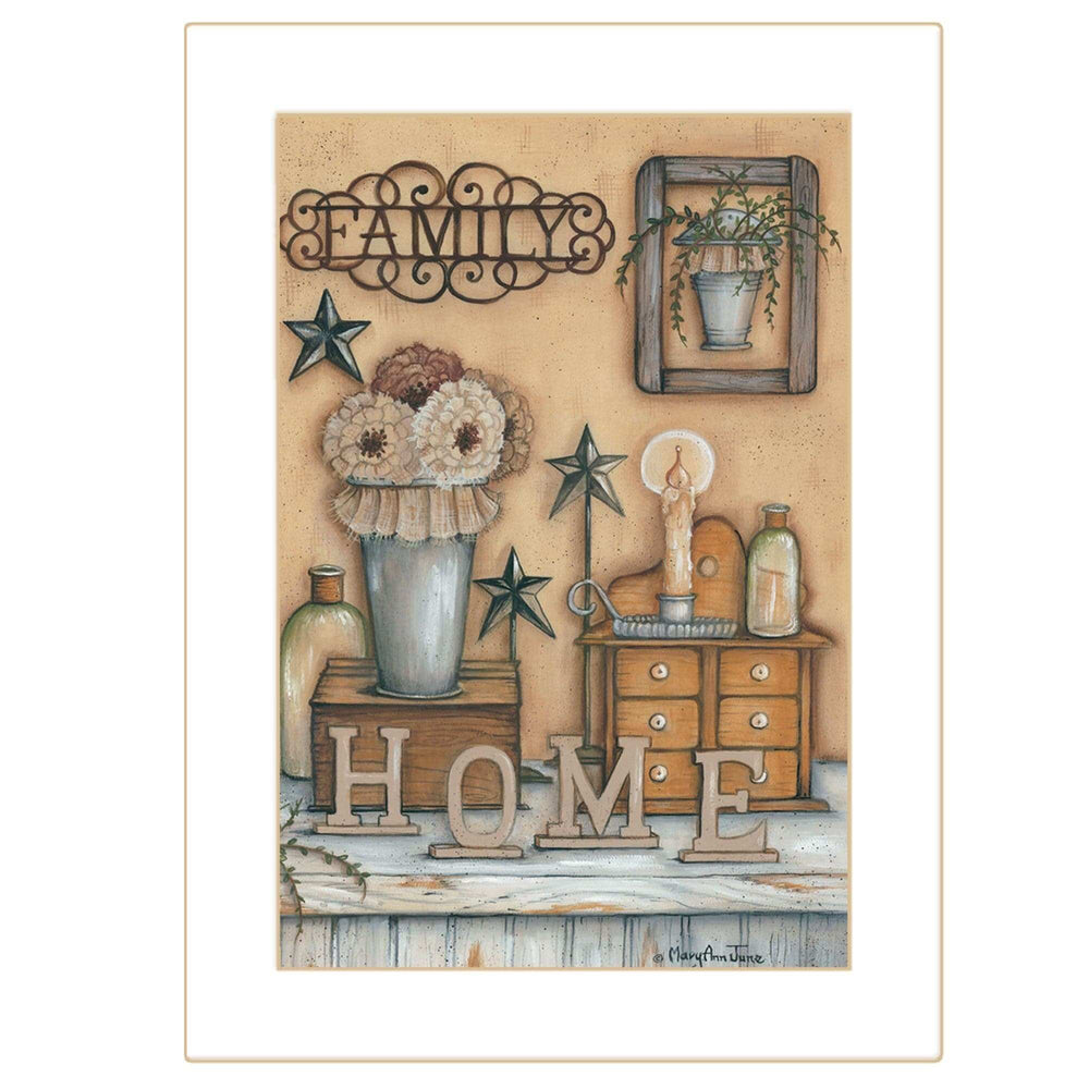 Family 10 White Framed Print Wall Art - Homeroots - Flyclothing LLC