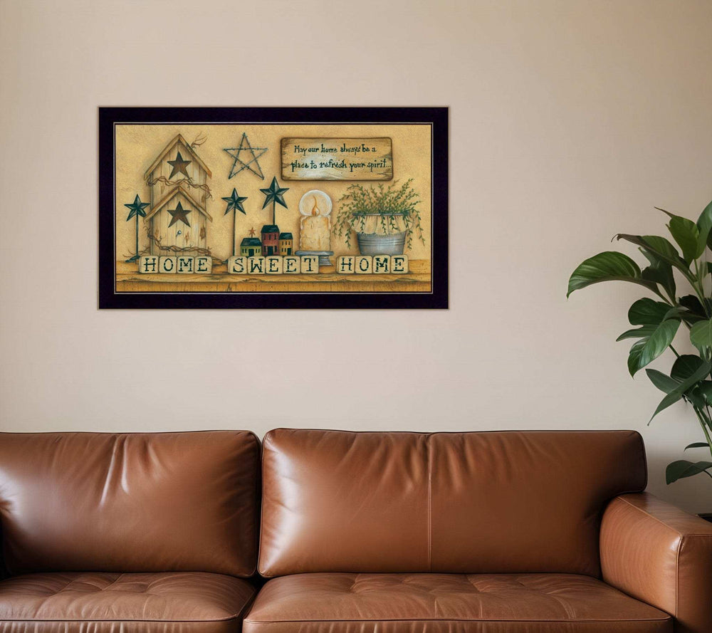 Home Sweet Home 6 Black Framed Print Wall Art - Homeroots - Flyclothing LLC