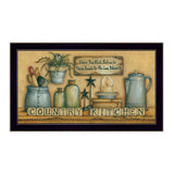 Country Kitchen 2 Black Framed Print Kitchen Wall Art - Homeroots - Flyclothing LLC