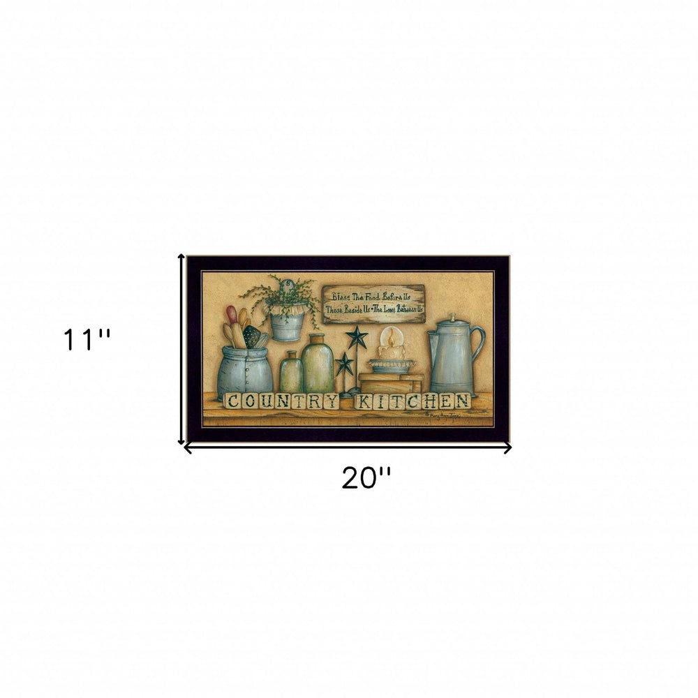 Country Kitchen 2 Black Framed Print Kitchen Wall Art - Homeroots - Flyclothing LLC