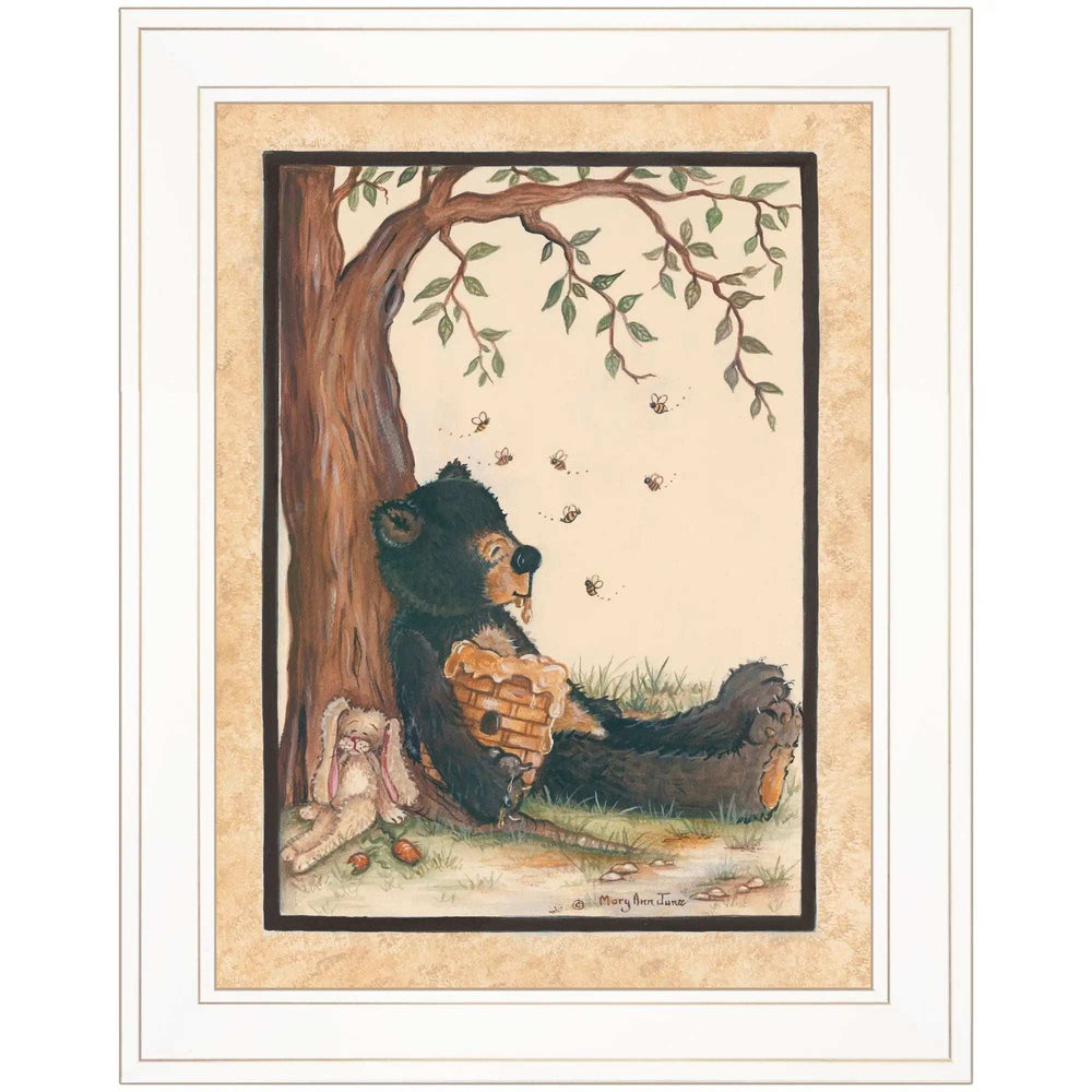 Nap Time 1 White Framed Print Wall Art - Homeroots - Flyclothing LLC