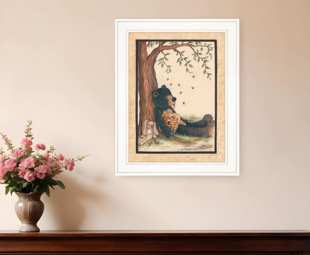 Nap Time 1 White Framed Print Wall Art - Homeroots - Flyclothing LLC