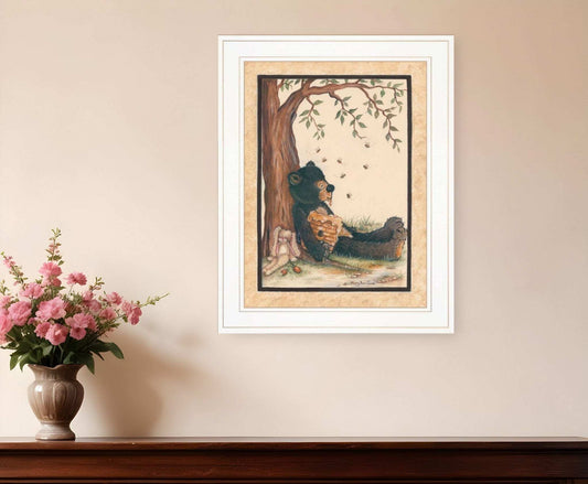 Nap Time 1 White Framed Print Wall Art - Homeroots - Flyclothing LLC