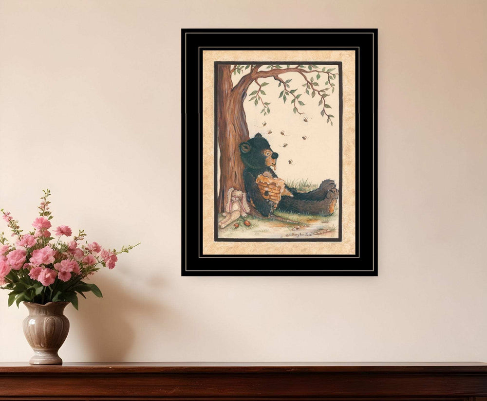 Nap Time 2 Black Framed Print Wall Art - Homeroots - Flyclothing LLC