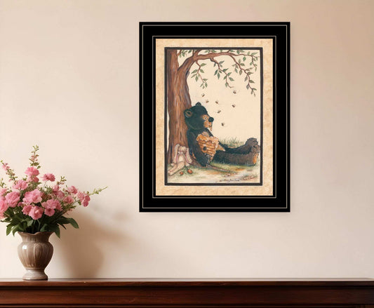 Nap Time 2 Black Framed Print Wall Art - Homeroots - Flyclothing LLC