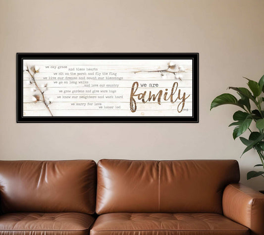 We are Family Black Framed Print Wall Art - Homeroots - Flyclothing LLC