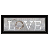 Love Do Everything in Love 1 Black Framed Print Wall Art - Homeroots - Flyclothing LLC