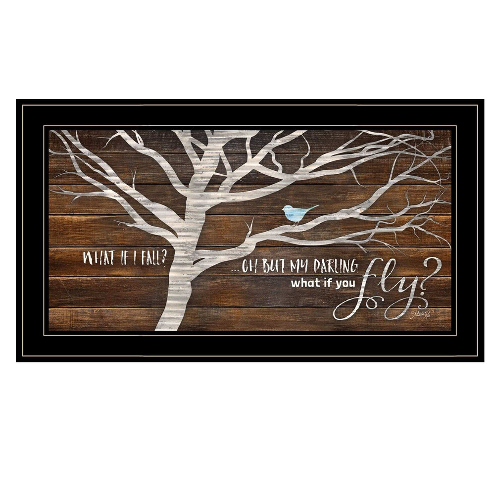 What if You Fly 2 Black Framed Print Wall Art - Homeroots - Flyclothing LLC