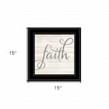 Simple Words Faith 2 Black Framed Print Wall Art - Homeroots - Flyclothing LLC