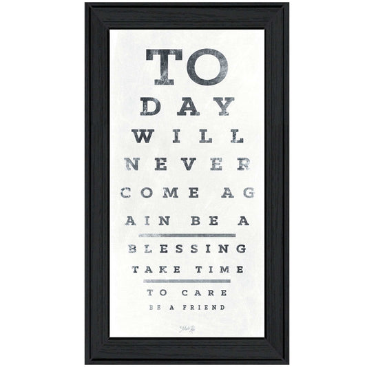 Eye Chart I 1 Black Framed Print Wall Art - Homeroots - Flyclothing LLC