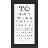 Eye Chart I 1 Black Framed Print Wall Art - Homeroots - Flyclothing LLC