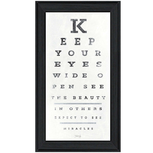 Eye Chart II 1 Black Framed Print Wall Art - Homeroots - Flyclothing LLC