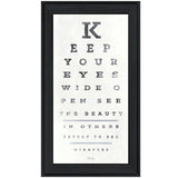 Eye Chart II 1 Black Framed Print Wall Art - Homeroots - Flyclothing LLC